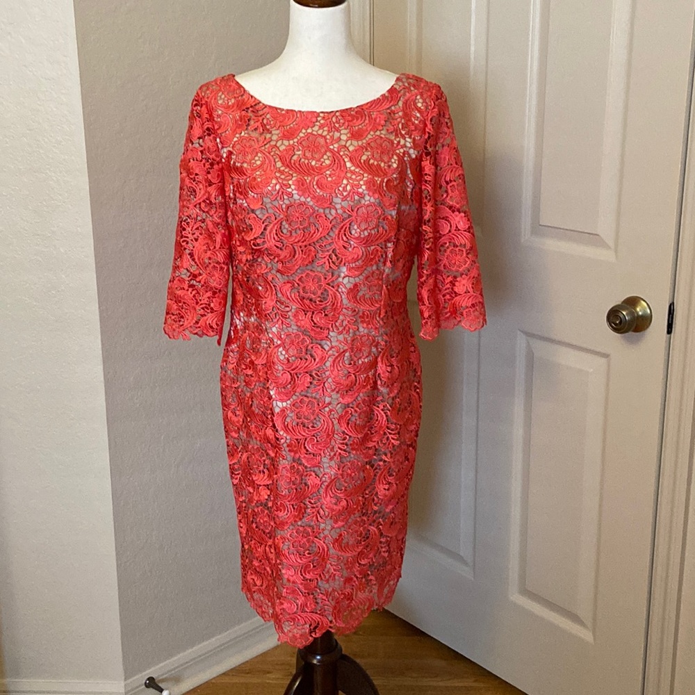 Price Drop! Eliza J lace sheath dress, size 14.